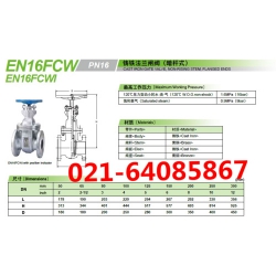 EN16FCW铸铁法兰闸阀KITZ北泽