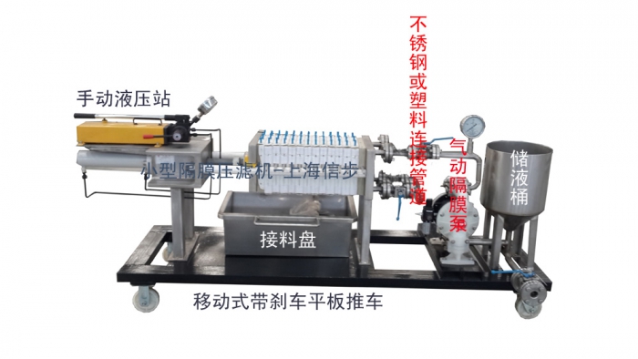 实验隔膜压滤机系统配置图